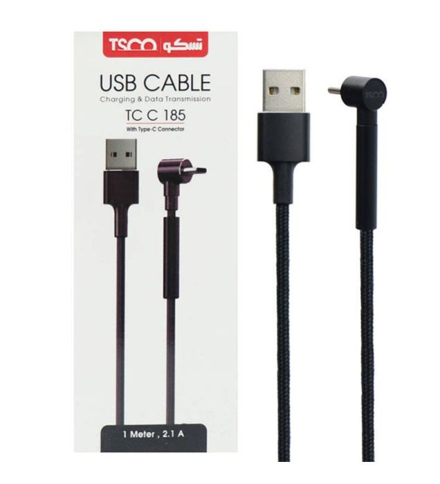 تصویر  کابل تبدیل USB به USB-C تسکو مدل TC C185 طول 1 متر