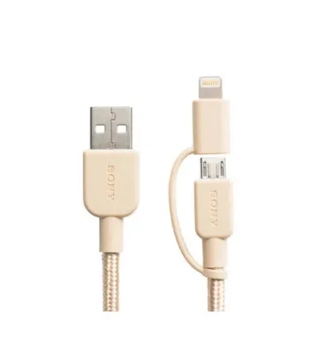 تصویر کابل تبدیل USB به Lightning / Micro USB سونی مدل CP-ABLP150 طول 1.5 متر