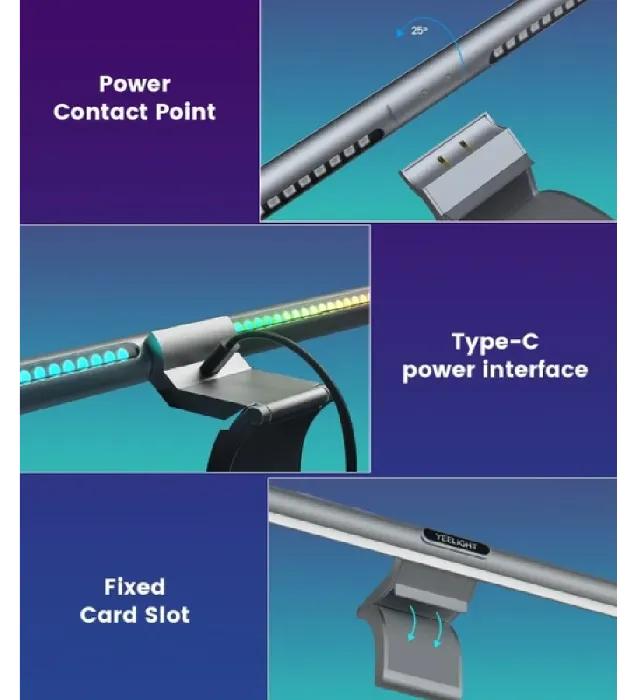 تصویر  لامپ ال ای دی بالای مانیتور (لایت بار) 10 وات شیائومی یی لایت مدل Pro YLTD003 تصویر  لامپ ال ای دی بالای مانیتور (لایت بار) 10 وات شیائومی یی لایت مدل Pro YLTD003