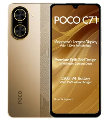 تصویر گوشی موبایل شیائومی مدل پوکو C71 4G ظرفیت 128 گیگابایت رم 4 گیگابایت