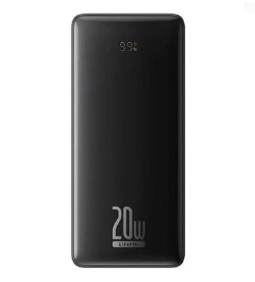 پاوربانک 20W باسئوس مدل LiFePO4 Digital Display ظرفیت 18400 میلی آمپر ساعت