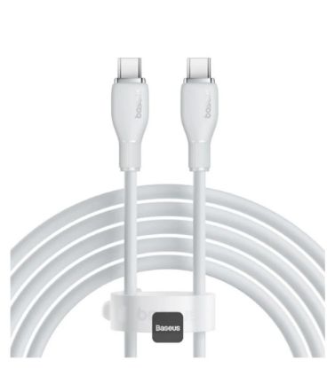 تصویر  کابل شارژ 100W فست تایپ سی به تایپ سی باسئوس مدل Pudding Series طول 2 متر
