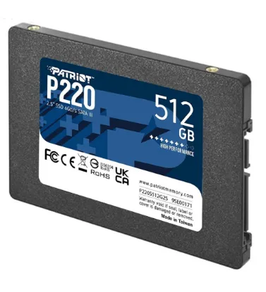 تصویر  هارد اینترنال اس اس دی پاتریوت مدل P210 ظرفیت 512 گیگابایت