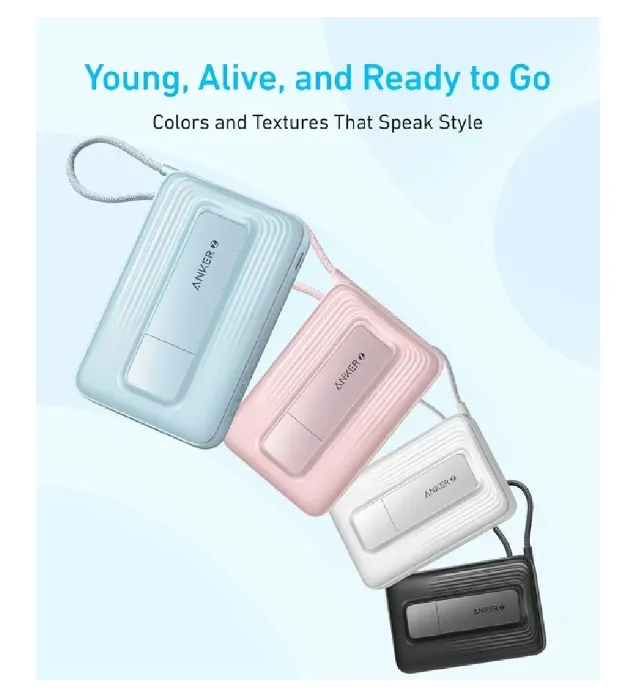 تصویر  پاوربانک 30W انکر مدل Zolo A1685 ظرفیت 10000 میلی آمپر ساعت