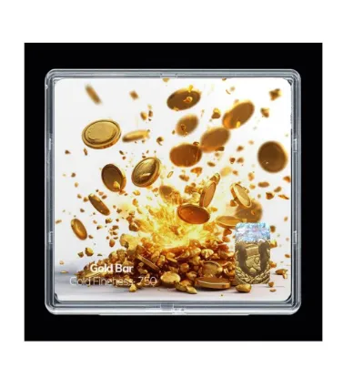 تصویر  شمش طلا 18 عیار 0.7 گرمی مدوپد مدل سکه کد SG11823