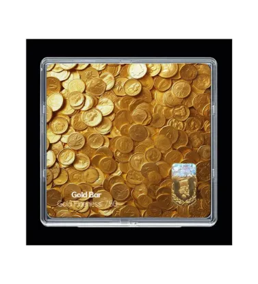 تصویر  شمش طلا 18 عیار 0.7 گرمی مدوپد مدل سکه کد SG11773