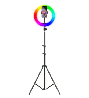 تصویر  رینگ لایت RGB مدل MJ26 به همراه پایه