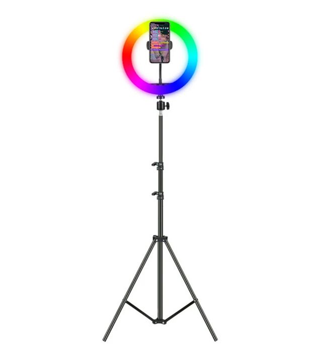 تصویر  رینگ لایت RGB مدل MJ26 به همراه پایه