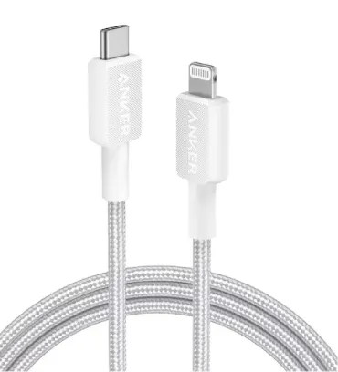 تصویر  کابل شارژ USB-C به لایتنینگ انکر مدل A81B5 طول 0.9 متر