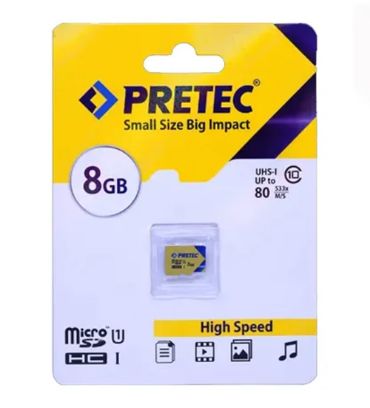 کارت حافظه پرتک مدل MicroSD HC UHS I CL10 533X ظرفیت 8 گیگابایت