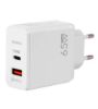 تصویر  شارژر دیواری 65W دو پورت کلومن مدل KC-H120