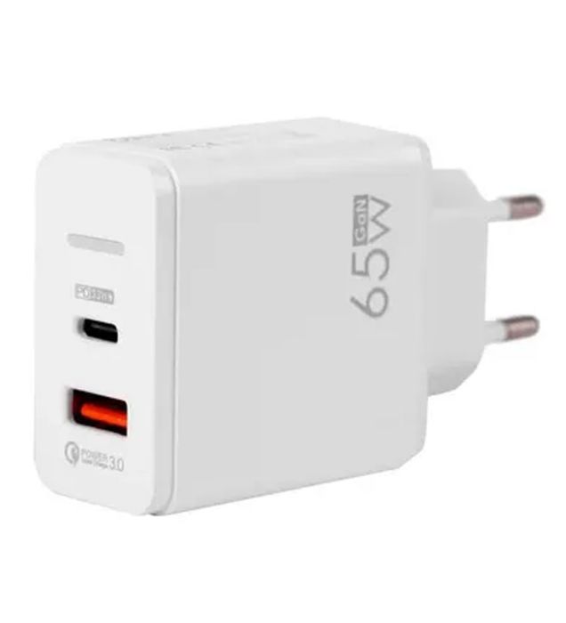 تصویر  شارژر دیواری 65W دو پورت کلومن مدل KC-H120