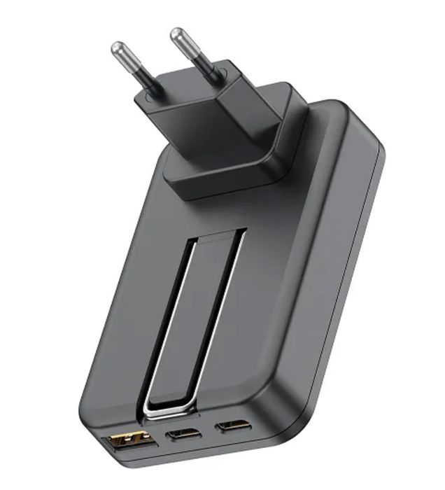 تصویر  شارژر وایرلس دیواری 30W سه پورت بودی مدل AC336WSB