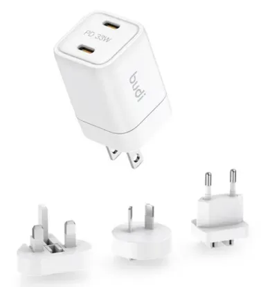 تصویر  شارژر دیواری بودی 33 وات مدل AC016RSW