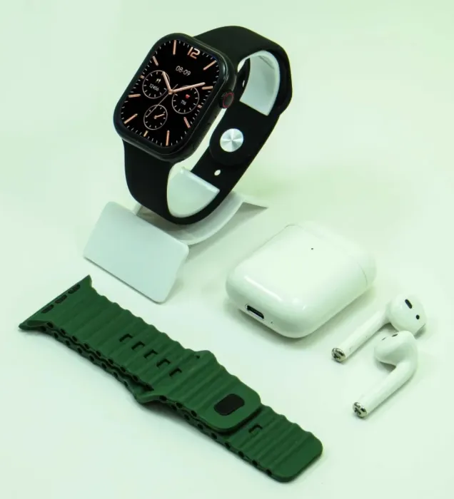 تصویر  ساعت هوشمند ورنا W46 Max به همراه هندزفری