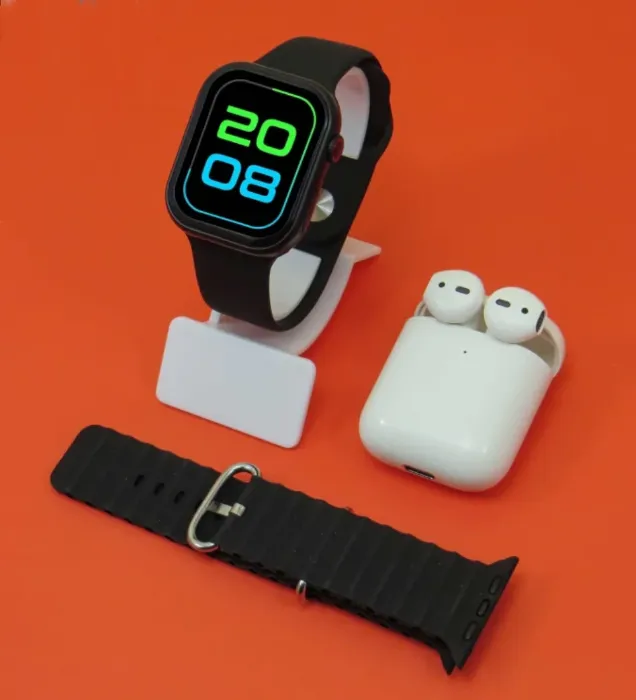 تصویر  ساعت هوشمند ورنا W46 Max به همراه هندزفری