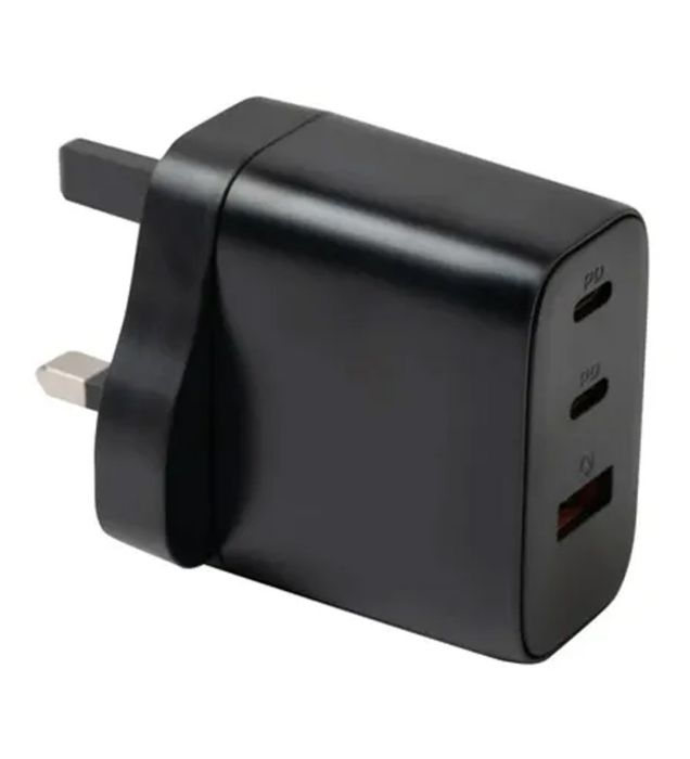 تصویر  شارژر دیواری جی بی کیو سه پورت 65 وات مدل WC-607