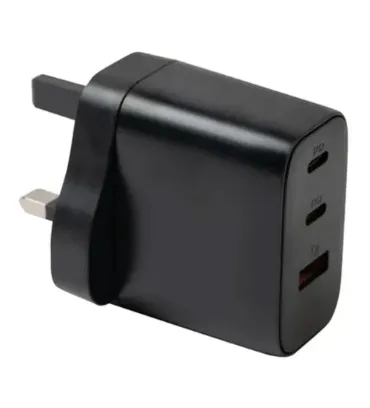 تصویر  شارژر دیواری جی بی کیو سه پین 65 وات مدل WC-607
