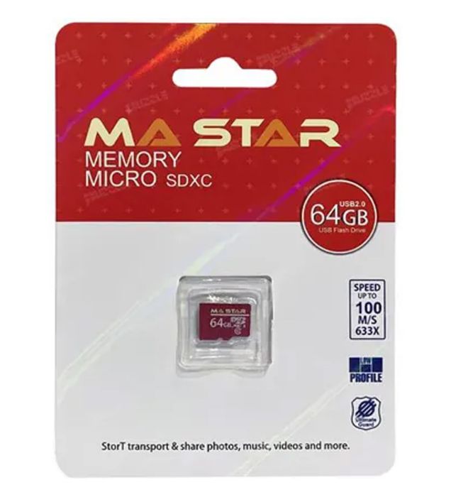 تصویر  کارت حافظه میکرو اس دی ام ای استار مدل MicroSDHC CL10 533X ظرفیت 64 گیگابایت
