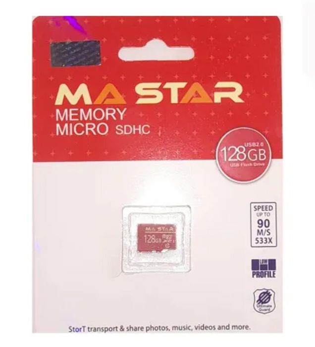 تصویر  کارت حافظه میکرو اس دی ام ای استار مدل MicroSDHC CL10 533X ظرفیت 128 گیگابایت