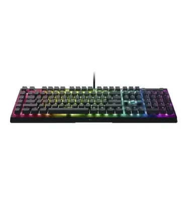 کیبورد با سیم گیمینگ ریزر مدل Blackwidow V4X Green Switch
