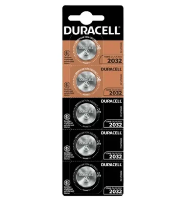تصویر  باتری سکه ای دوراسل مدل CR - 2032 بسته 5 عددی