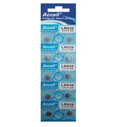 تصویر  باتری ساعت اکسل مدل LR626 بسته 10 عددی