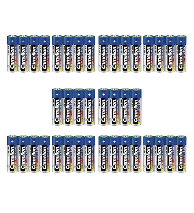 تصویر  باتری قلمی کملیون مدل Super Heavy Duty بسته 40 عددی