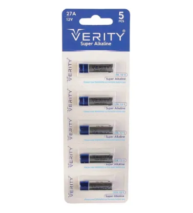 تصویر  باتری 27A وریتی مدل ریموت بسته 5 عددی