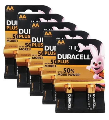 تصویر  باتری قلمی دوراسل مدل PLUS-LR6 بسته 10 عددی