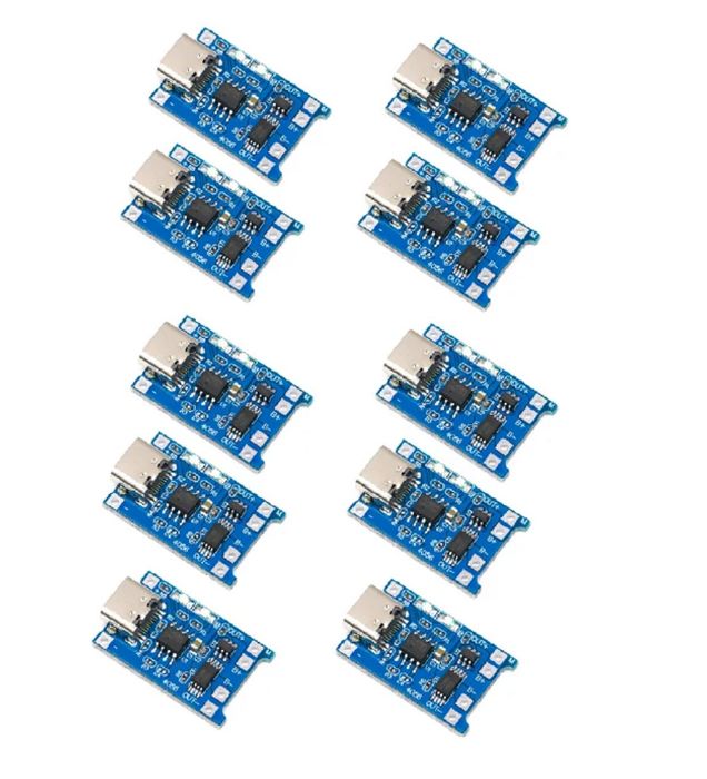 تصویر  ماژول شارژر باتری مدل TP4056-TYPEC بسته 10 عددی