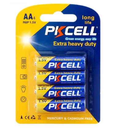 تصویر  باتری قلمی پی‌کی سل مدل Exttra Heavy Duty بسته 4 عددی