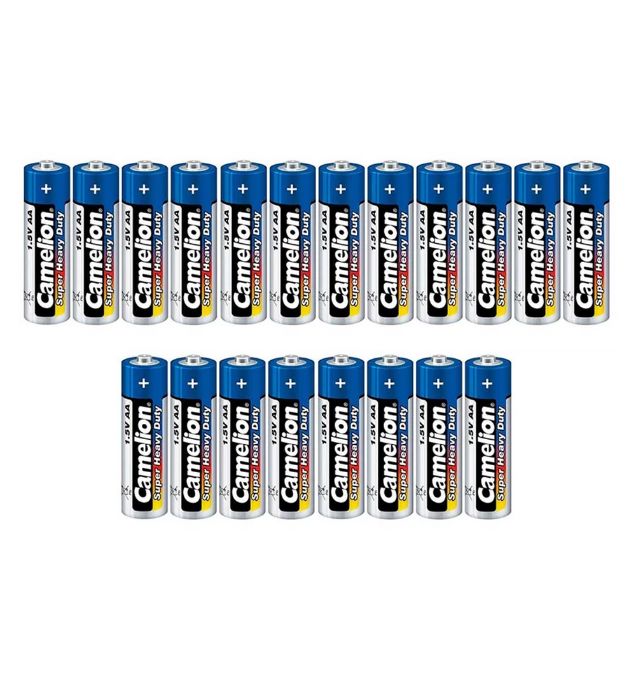 تصویر  باتری قلمی کملیون مدل Super Heavy Duty بسته 20 عددی