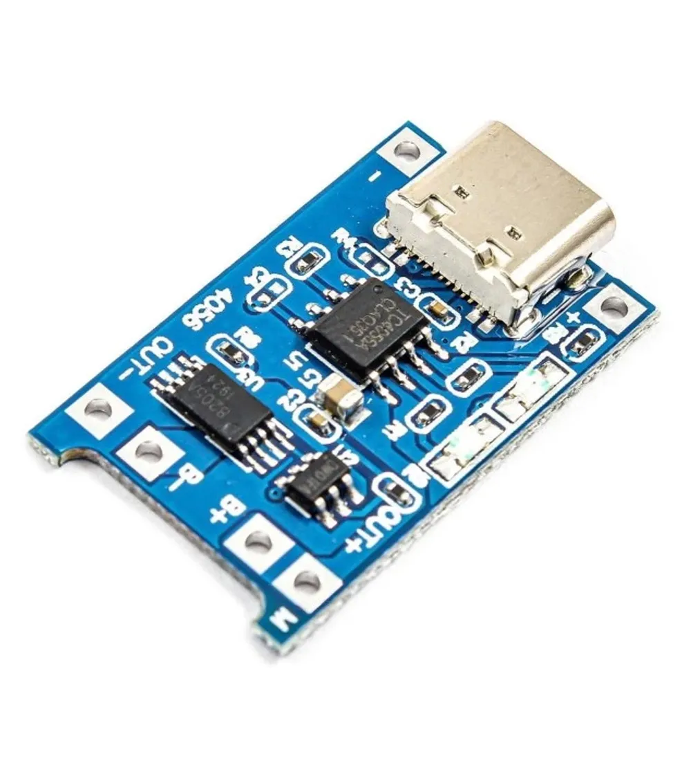 تصویر  ماژول شارژر باتری مدل TP4056-TYPEC بسته 5 عددی