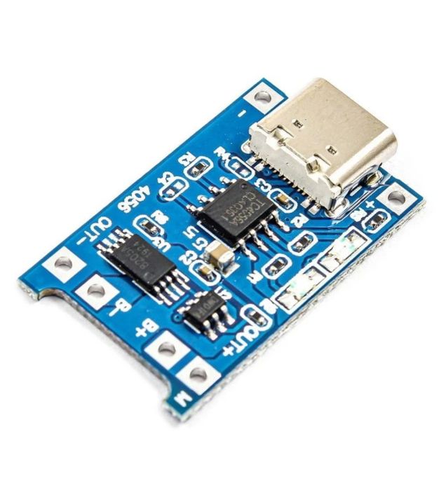 تصویر  ماژول شارژر باتری مدل TP4056-TYPEC بسته 5 عددی