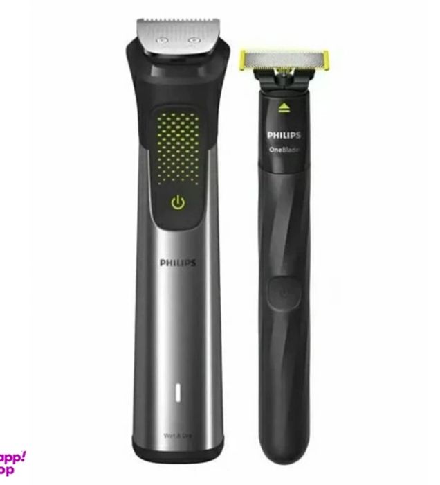 تصویر  ماشین اصلاح سر و صورت (ریش تراش) فیلیپس مدل MG9553 به همراه ماشین اصلاح وان بلید مجموعه 2 عددی