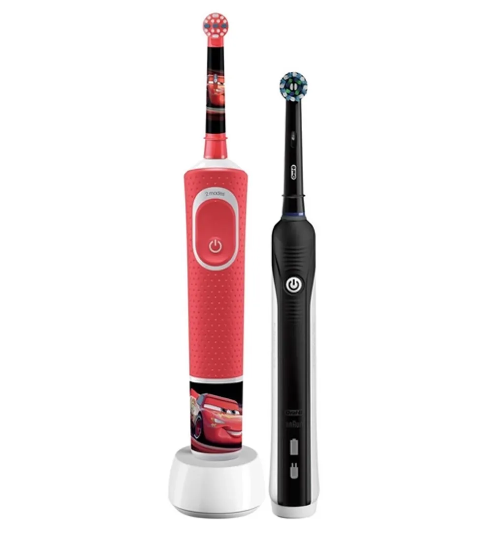 تصویر  مسواک برقی اورال-بی مدل Family Edition kids Cars pro 700 بسته 2 عددی
