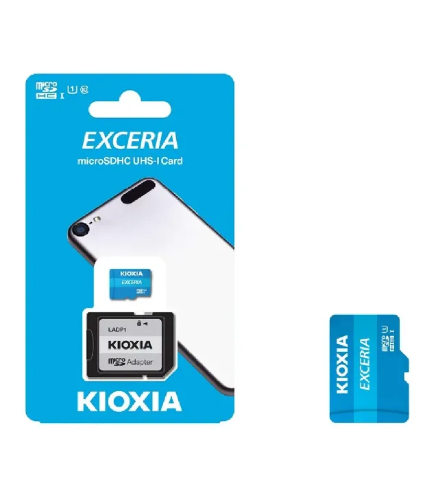 تصویر  کارت حافظه میکرو اس دی کیوکسیا مدل EXCERIA ظرفیت 32 گیگابایت به همراه آداپتور SD