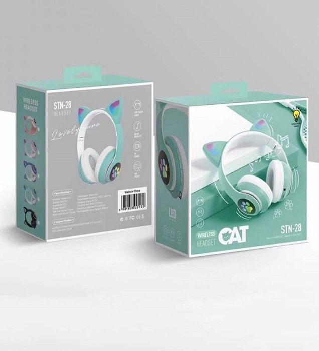 تصویر  هدفون فانتزی بلوتوثی مدل Cat STN-28