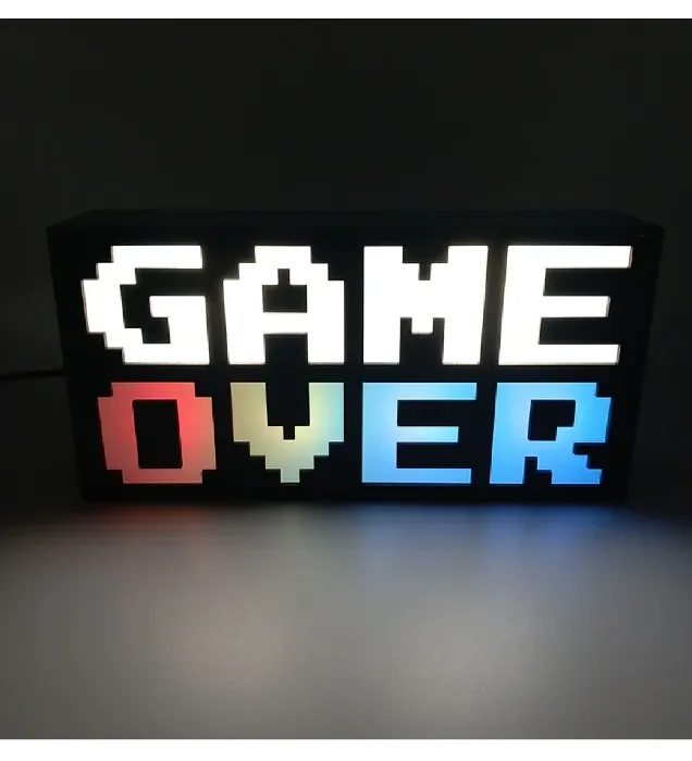تصویر  آیکون لایت طرح GAME OVER کد GAS-01