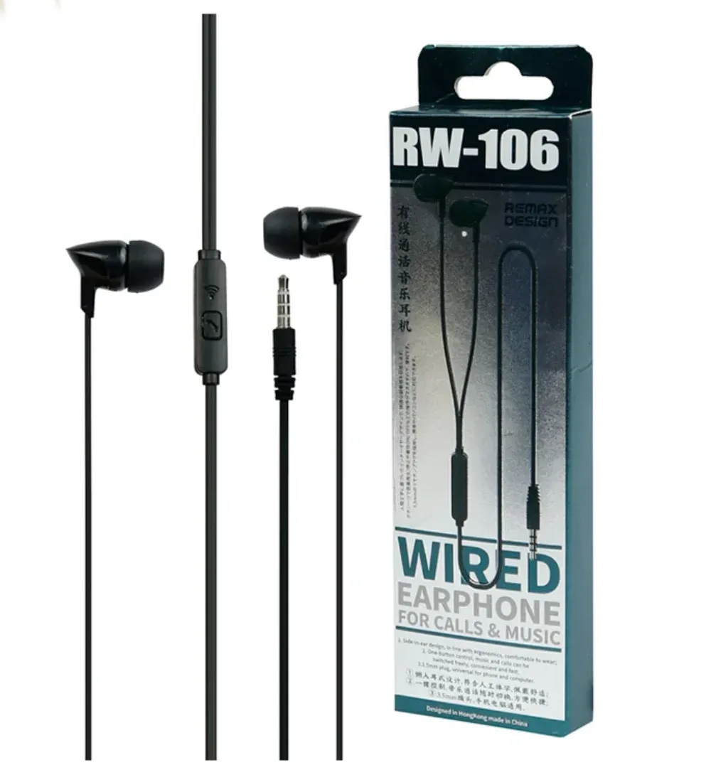 تصویر  هندزفری سیمی ریمکس مدل RW-106