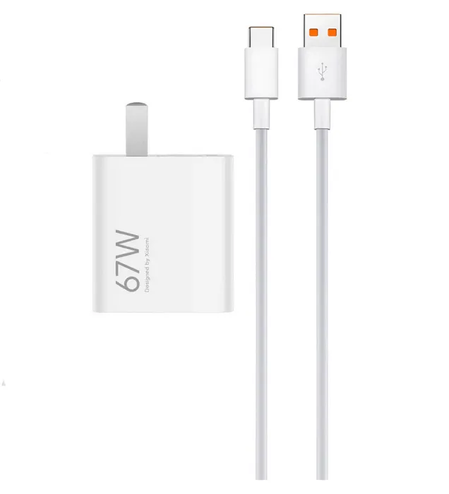 تصویر  شارژر دیواری 67W سرکارتنی فست تک پورت شیائومی مدل MDY-15-EQ  به همراه کابل Type-C