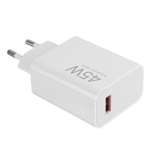 تصویر  شارژر دیواری 45W سرکارتنی فست تک پورت شیائومی مدل MDY-17-EF