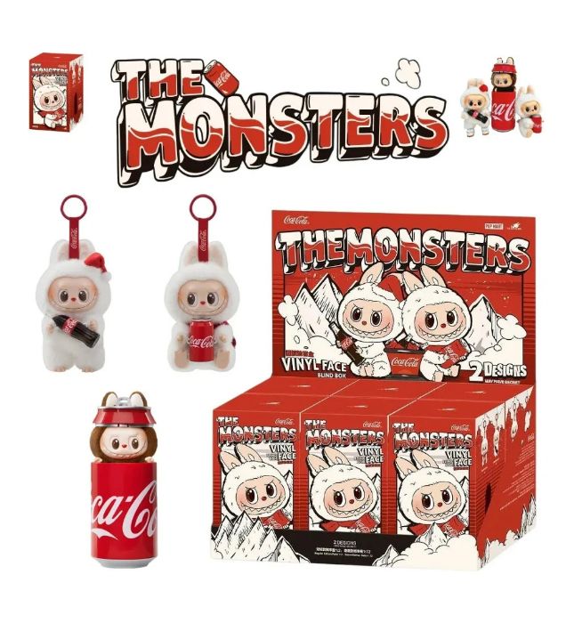 تصویر  عروسک لبوبو شانسی مدل کوکاکولا