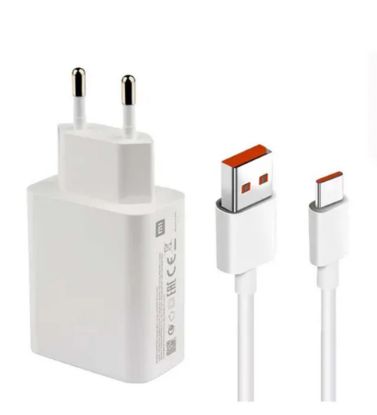 تصویر  شارژر دیواری شیائومی 33 وات مدل Designed By Xiaomi به همراه کابل شارژ یو اس بی به تایپ سی