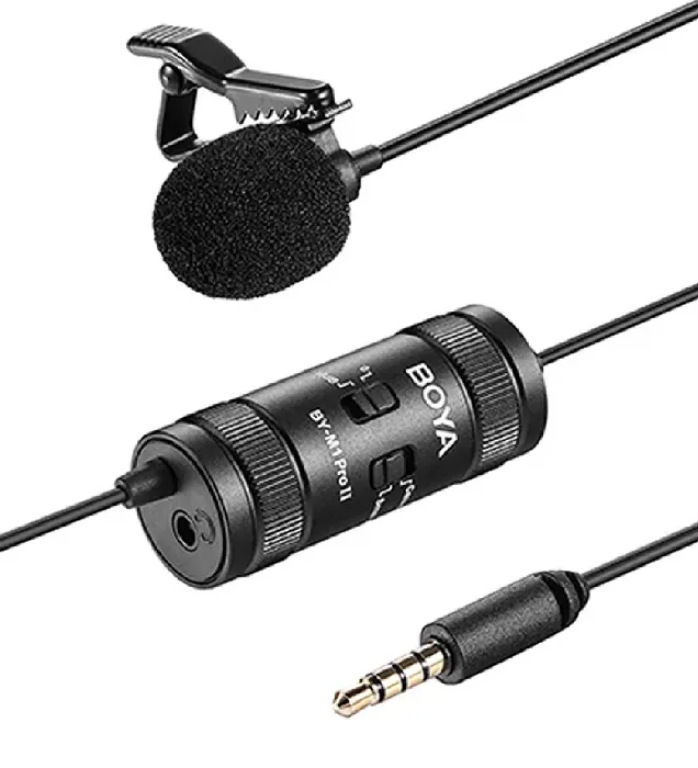 تصویر  میکروفون یقه ای بویا مدل BY-M1 Pro II