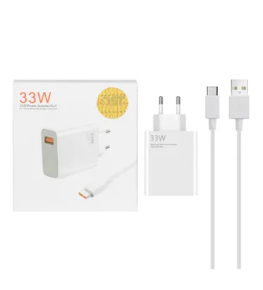 تصویر  شارژر دیواری 33W فست تک پورت شیائومی مدل MDY-11-EZ به همراه کابل شارژ Type-C