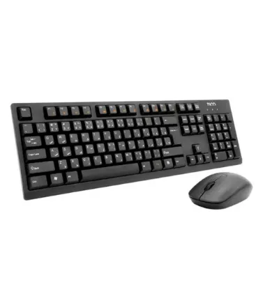 تصویر  کیبورد و موس بی‌سیم تسکو مدل TKM7019W
