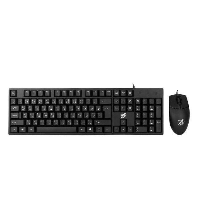تصویر  کیبورد و ماوس باسیم ایکس فورتک مدل X70S