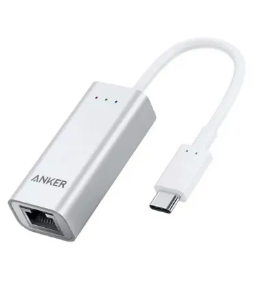 تصویر  مبدل USB-C به LAN انکر مدل A8341041 USB-C to Ethernet Adapter for MacBook